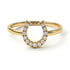 Custom Horseshoe Diamond Ring - Malia No. 1000